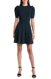 Ted Baker London Velvey Puff Sleeve Dress at Nordstrom