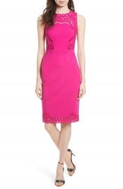 Ted Baker London Verita Cutout Yoke Sheath Dress at Nordstrom