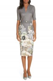 Ted Baker London Wendala Gem Gardens Body-Con Dress   Nordstrom at Nordstrom