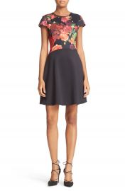 Ted Baker London Xylee Juxtapose Rose Skater Dress at Nordstrom