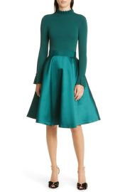 Ted Baker London Zadi Mix Media Long Sleeve Dress at Nordstrom