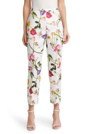 Ted Baker London Ziaaht Floral Tapered Trousers at Nordstrom