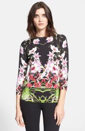 Ted Baker London and39Adolieand39 Floral Print Sweater at Nordstrom