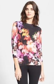 Ted Baker London and39Dumiaand39 Floral Print Sweater at Nordstrom