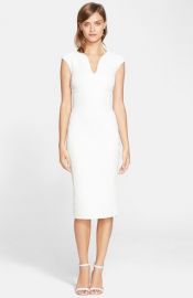 Ted Baker London and39Sanchaand39 Textured Midi Dress at Nordstrom