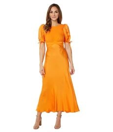 Ted Baker Lysette Tie Detail Satin Tea Dress  com at Zappos