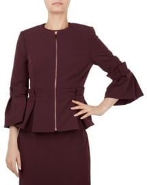 Ted Baker Maggi Pleated Peplum Jacket Women - Bloomingdale s at Bloomingdales