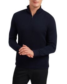 Ted Baker Merino Quarter Zip Sweater Bloomingdales at Bloomingdales