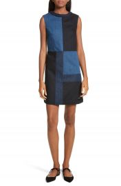 Ted Baker Morfee London Colorblock Denim A-Line Dress   Nordstrom at Nordstrom