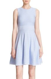 Ted Baker NadyneOttomoan Knit Fit Flare Dress in Pale Blue at Nordstrom