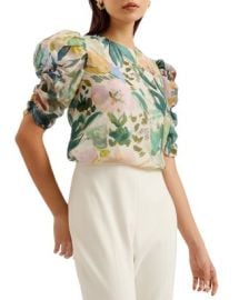 Ted Baker Oasia Puff Sleeve Top Bloomingdales at Bloomingdales