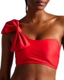 Ted Baker One Shoulder Bow Bikini Top Bloomingdales at Bloomingdales