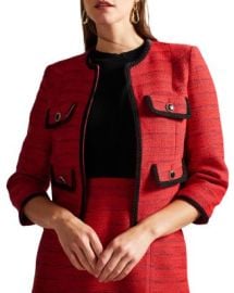 Ted Baker Open Front Boucleacute Jacket Bloomingdales at Bloomingdales