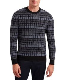 Ted Baker Osburn Crewneck Jacquard Sweater Bloomingdale39s at Bloomingdales