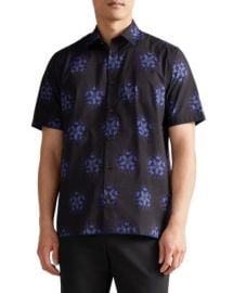 Ted Baker Paden Short Sleeve Floral Print Shirt   Bloomingdales at Bloomingdales