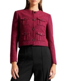 Ted Baker Pennio Boucle Cropped Jacket Bloomingdales at Bloomingdales