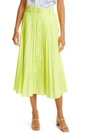 Ted Baker Pleated Button Down Midi Skirt at Nordstrom Rack