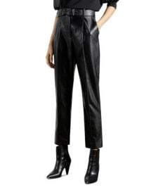 Ted Baker Pleather Belted Trousers Women - Bloomingdale s at Bloomingdales