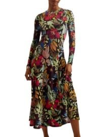 Ted Baker Printed Long Sleeve Dress Bloomingdales at Bloomingdales