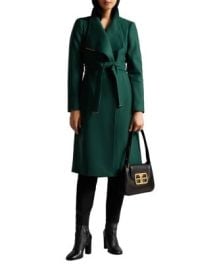 Ted Baker Rose Wool Blend Wrap Coat Bloomingdale39s at Bloomingdales