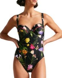 Ted Baker Saffiey Floral Print One Piece Swimsuit Bloomingdales at Bloomingdales