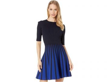 Ted Baker Salyee Short Sleeve Knitted Skater Dress at Zappos