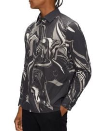 Ted Baker Sembaly Marble Print Relaxed Fit Shirt   Bloomingdales at Bloomingdales