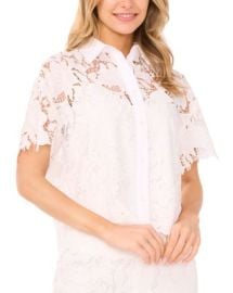 Ted Baker Short Sleeve All Over Lace Blouse Bloomingdales at Bloomingdales