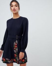 Ted Baker Siliia Kirstenbosch Embroidered Wrap Dress at asos com at Asos