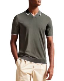 Ted Baker Stortfo Open Collar Polo Shirt Bloomingdales at Bloomingdales