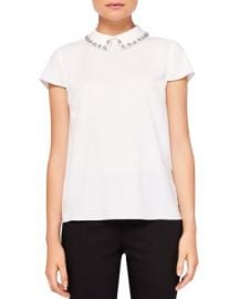 Ted Baker Tillda Embellished Collar Top at Bloomingdales