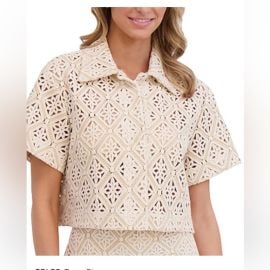 Ted Baker Tops Ted Baker Cream Lace Button Down Shirt Poshmark at Poshmark