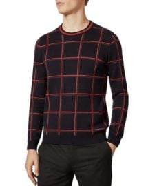 Ted Baker Triton Check Crewneck Sweater Men - Bloomingdale s at Bloomingdales