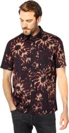 Ted Baker Ufroze Short Sleeve Oversized Abstract Print Shirt at Ted Baker