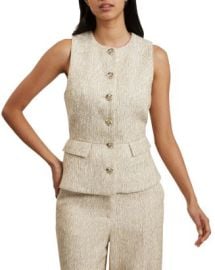 Ted Baker Vulpaw Boucle Waistcoat Bloomingdales at Bloomingdales