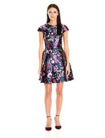 Ted Baker Women s Fluxam Folk Foliage Skater Dress at Amazon