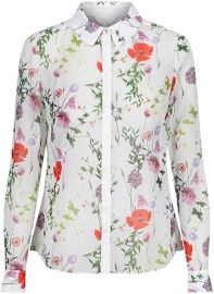 Ted Baker Womenx27s Hedgerow Shivany Sheer Floral Shirt at Womens Clothing store at Amazon