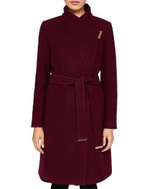 Ted Baker Zetea Textured Long Wrap Coat at Bloomingdales