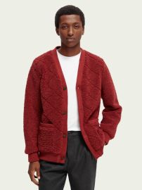 Teddy cardigan Inbetween Jackets Men Clothing at Scotch Soda at Teddy Cardigan