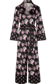 Temperley London - Dragonfly cropped printed satin jumpsuit at Net A Porter