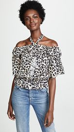 Temperley London Wild Cat Ruffle Blouse at Shopbop