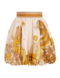 Tempo Bubble Skirt Honey Collage Online  Zimmermann at Zimmermann