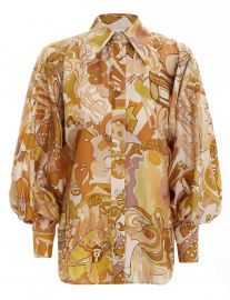 Tempo Collage Blouse Honey Collage Online  Zimmermann at Zimmermann