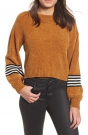 Ten Sixty Sherman Stripe Sleeve Chenille Sweater   Nordstrom at Nordstrom