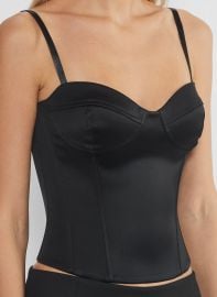 Ten at Aritzia Dazzle Satin Bustier at Aritzia