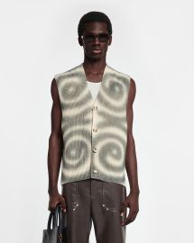 Terence - Cashmere-Blend Vest - Spiral Spray Nanushka at Nanushka