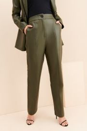 Teresa Vegan Leather Trousers Nuuly at Nuuly