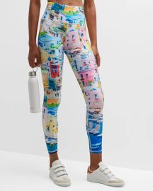 Terez Italian Port Hi Shine Leggings at Neiman Marcus