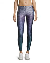 TerezHeathered Ombre Performance Leggings  Purple Pattern at Neiman Marcus