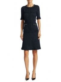 Teri Jon by Rickie Freeman - Short Sleeve Tailored Sheath Dress at Saks Fifth Avenue